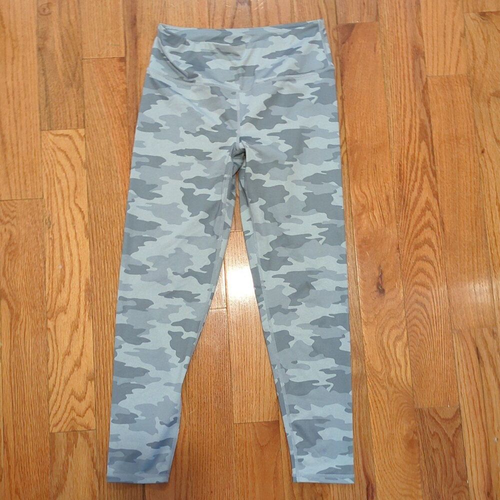 Y2K Gray Camo Kyodan Athleisure Gym Girl Streetwear Leggings Small